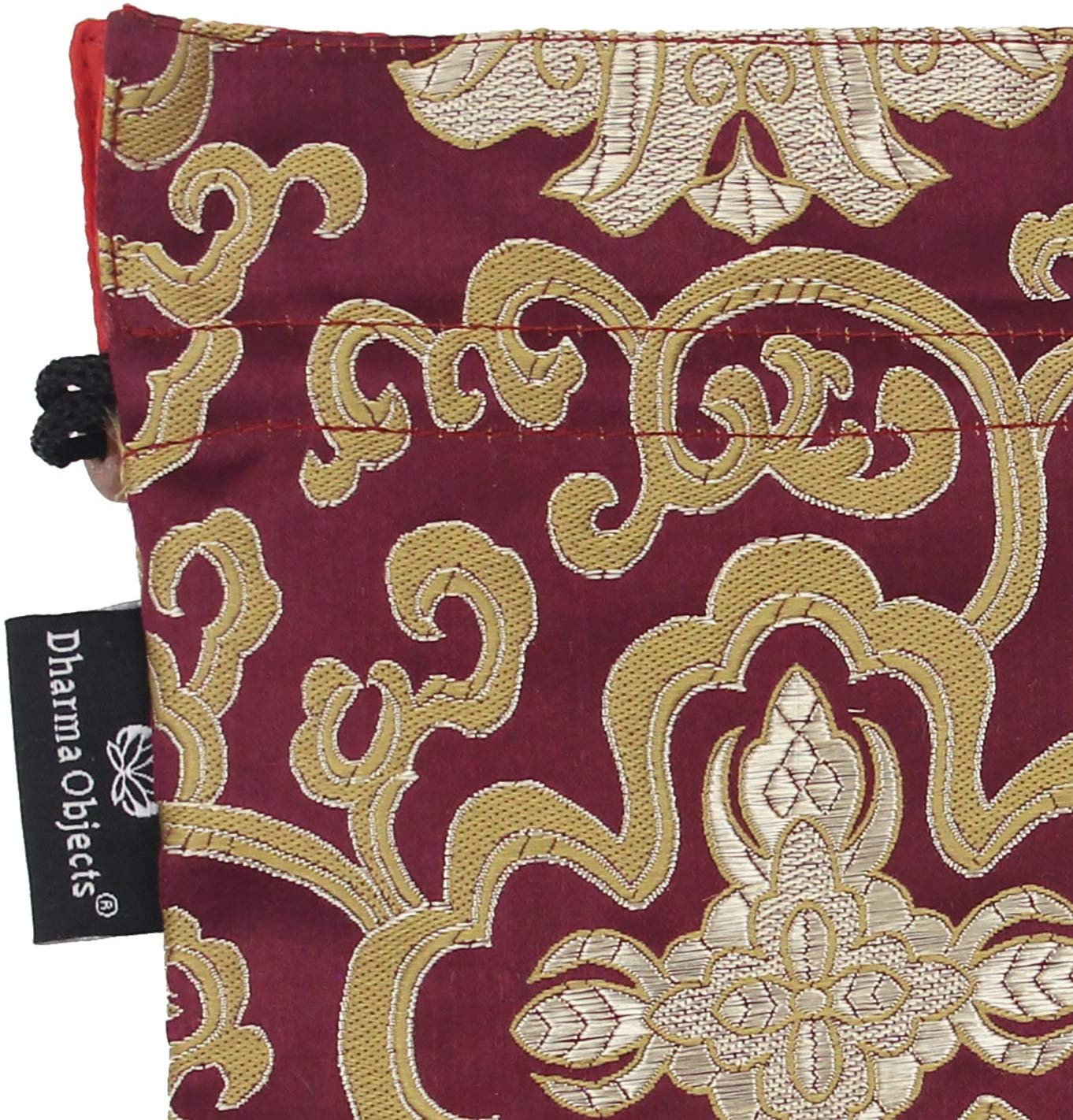 Tibetan Handmade Brocade Cloth Singing Bowl Storage Carrying Case Bag (Purple) - DharmaObjects