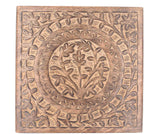 Solid Mango Wood Hand Carved Prayer Puja Shrine Altar Meditation Table (Tree of Life) - DharmaObjects