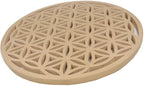 Large Flower of Life Sacred Geometry Positive Energy Handcrafted Wooden Wall Decor Hanging Art (Gold, 15.75 Inches) - DharmaObjects