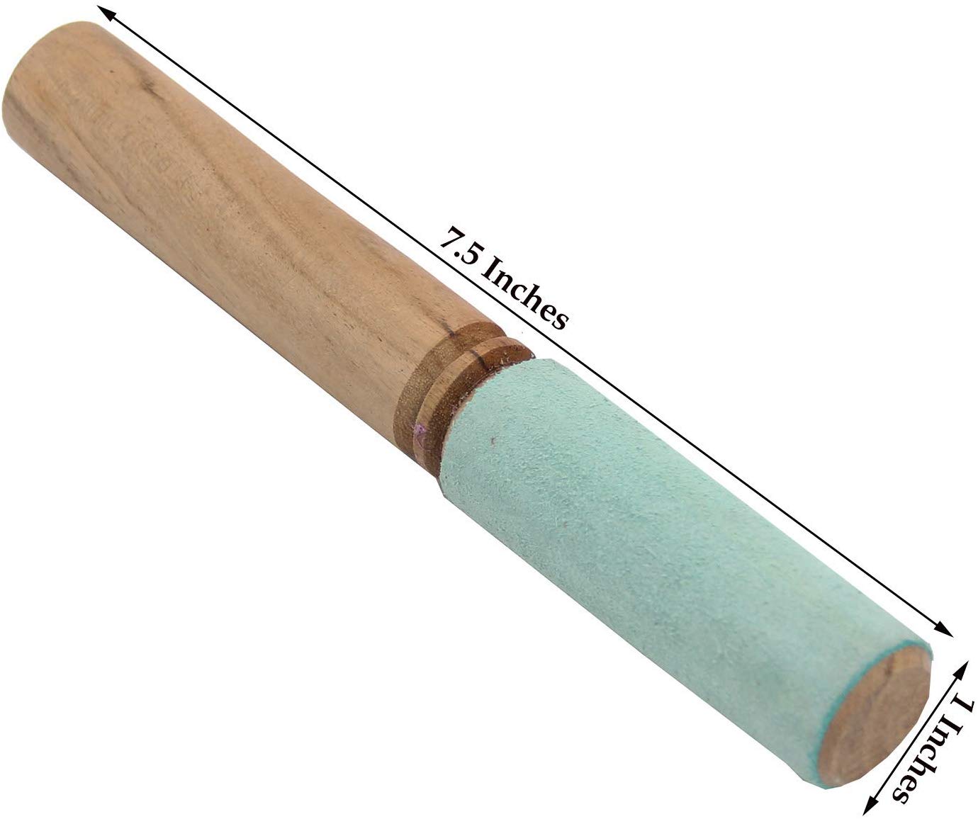 Tibetan Hard Wood Singing Bowl Suede Wrapped Striker Mallet - DharmaObjects