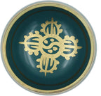 Tibetan Meditation Om Mani Singing Bowl/Cushion/Mallet (Turquoise) - DharmaObjects
