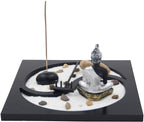 Buddha Zen Garden Tea Light Candle Holder Set (Yin Yang Buddha) - DharmaObjects