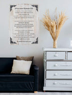 Dalai Lama Quotes ~ Wooden ~ A Precious Human Life ~ Inspirational Message Wall Decor - DharmaObjects