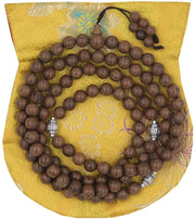 Tibetan Buddhist Meditation 108 Beads Nyatoh Wood MALA for Compassion (Nyatohwood) - DharmaObjects