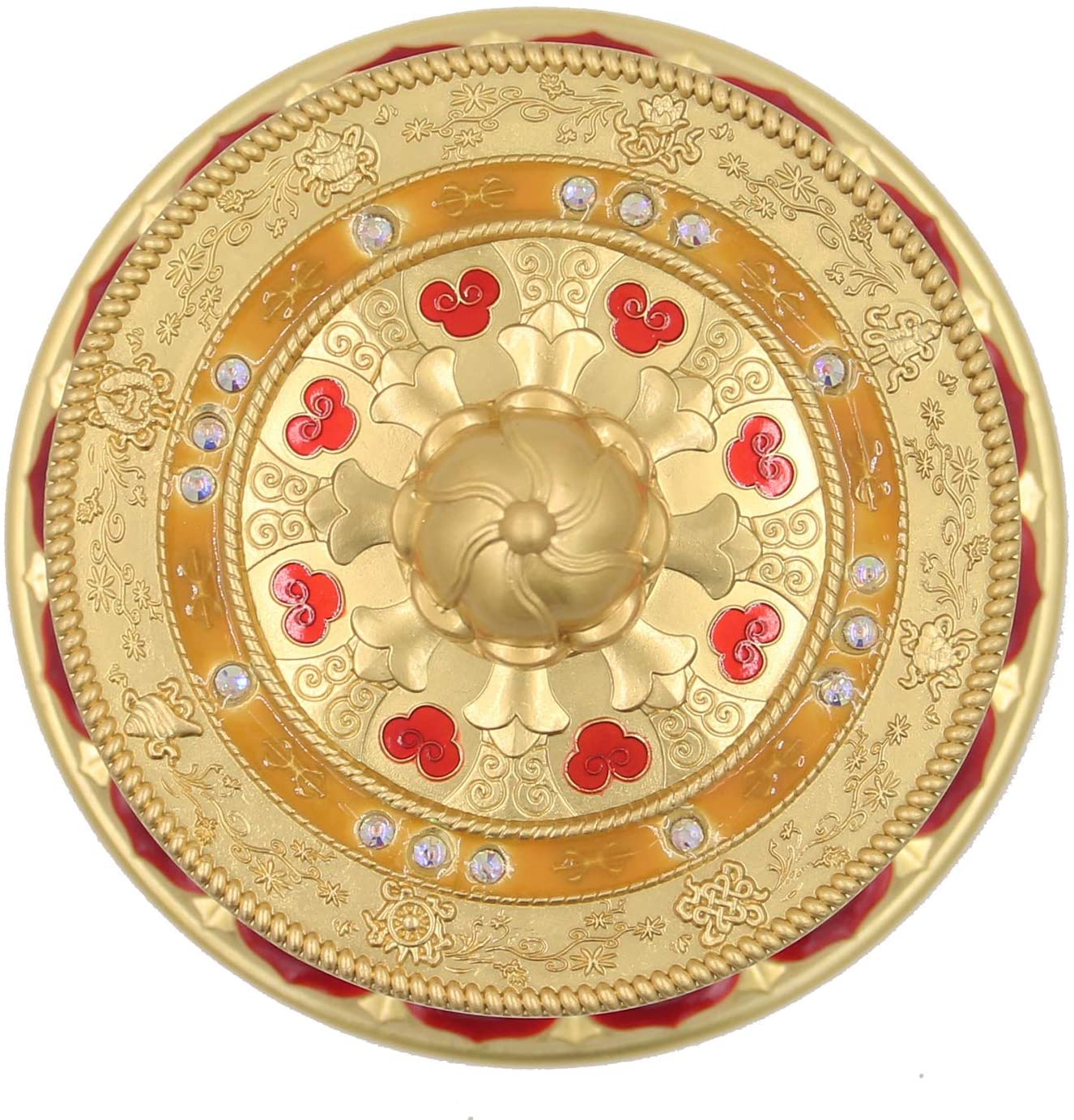 Tibetan Prayer Wheel Premium Quality Solid Brass Heavy Duty Table Top Om Mani Padme Hum