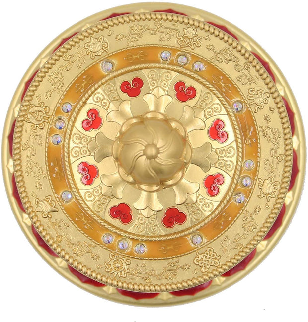 Tibetan Prayer Wheel Premium Quality Solid Brass Heavy Duty Table Top Om Mani Padme Hum