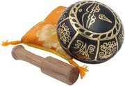 Gorgeous MEDITATION 8 Lucky Symbols Singing Bowl With Mallet - DharmaObjects