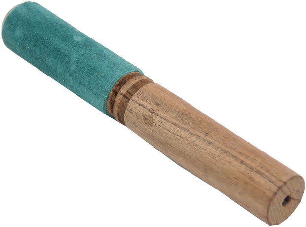 Tibetan Hard Wood Singing Bowl Suede Wrapped Striker Mallet - DharmaObjects