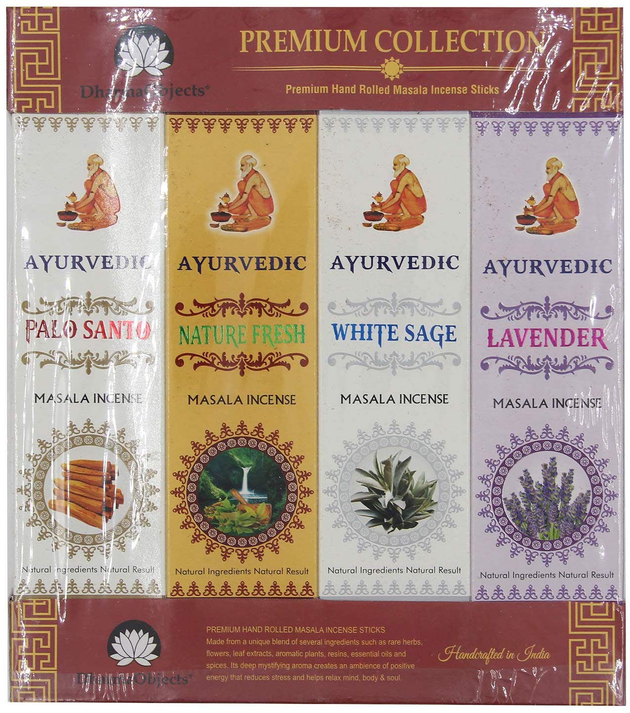 Gift Set of 12 Ayurvedic Masala Incense Packs - DharmaObjects