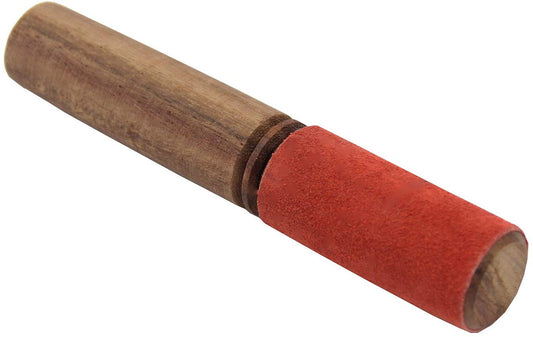 Tibetan Hard Wood Singing Bowl Leather-Wrapped Striker, Mallet - DharmaObjects