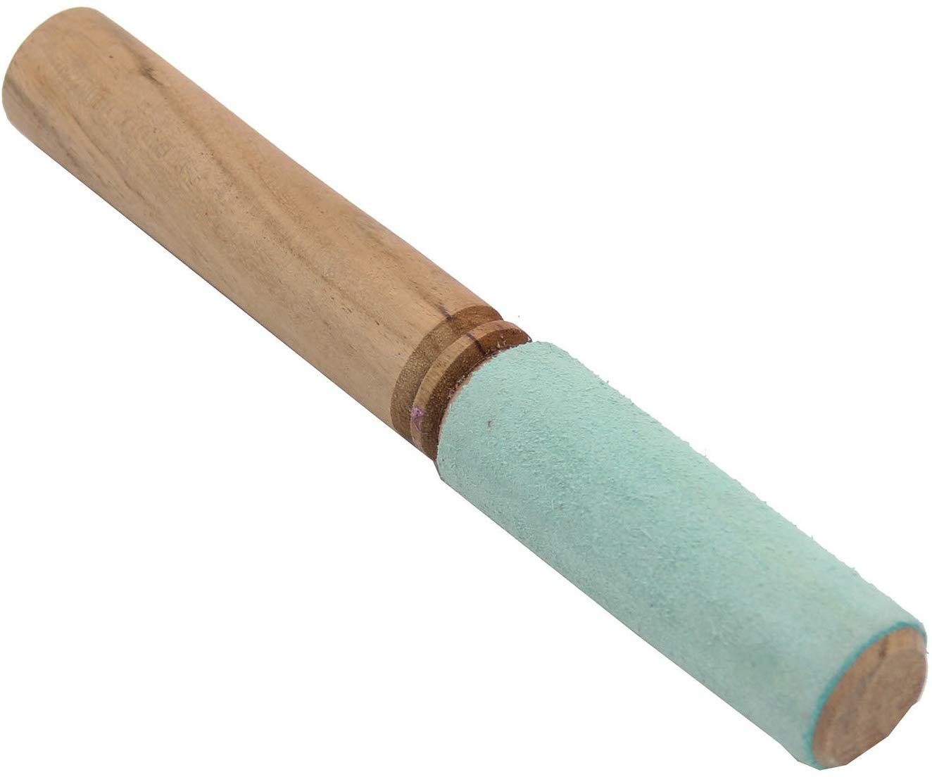 Tibetan Hard Wood Singing Bowl Suede Wrapped Striker Mallet - DharmaObjects