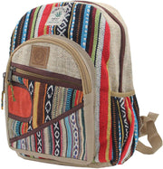 Handmade Natural Hemp Nepal Backpack Purse for Women & Girls Small Lightweight Daypack (DAYPACK4) - DharmaObjects