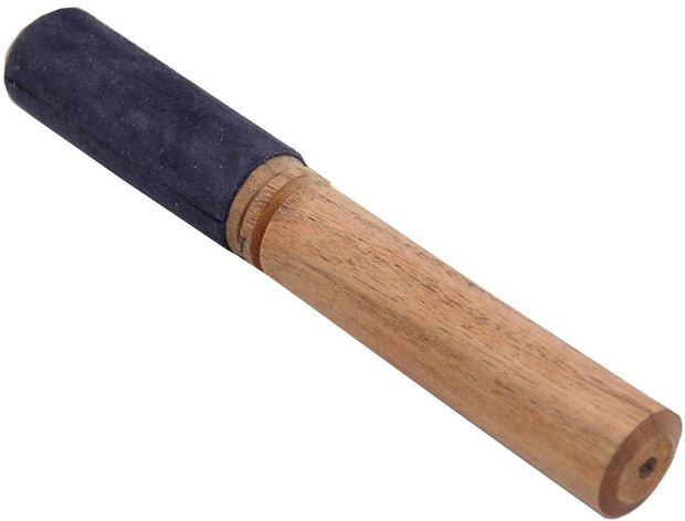 Tibetan Hard Wood Singing Bowl Suede Wrapped Striker Mallet - DharmaObjects
