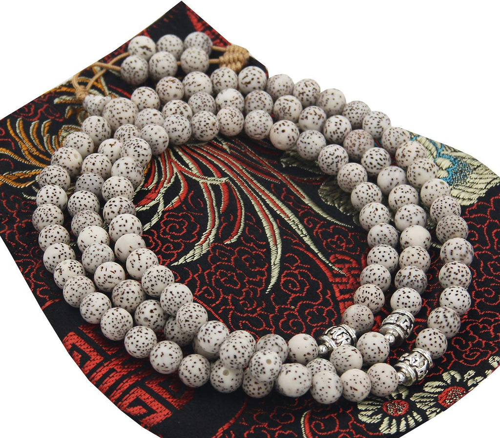 Tibetan Buddhist Meditation 108 Beads Lotus Seed MALA for Compassion (Lotus Seed) - DharmaObjects