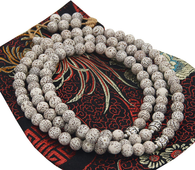 Tibetan Buddhist Meditation 108 Beads Lotus Seed MALA for Compassion (Lotus Seed) - DharmaObjects