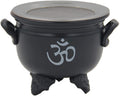 Large Metal Charcoal Screen Incense Burner (Hindu OM) - DharmaObjects