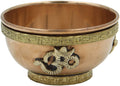 Copper Offering Bowl Incense Burner Holder (3 Inches, Om) - DharmaObjects