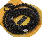 Tibetan Buddhist Meditation 108 Beads Ebony Wood MALA for Compassion (Ebony Wood) - DharmaObjects