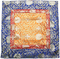 Tibetan Lotus Silk Brocade Table Runner/Shrine Cover/Altar Cloth/Table Cover (38 X 38 Inches) - DharmaObjects