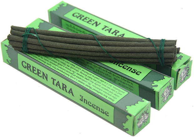 3 Box Tibetan Green Tara Incense Sticks (Small 42 Sticks) - DharmaObjects