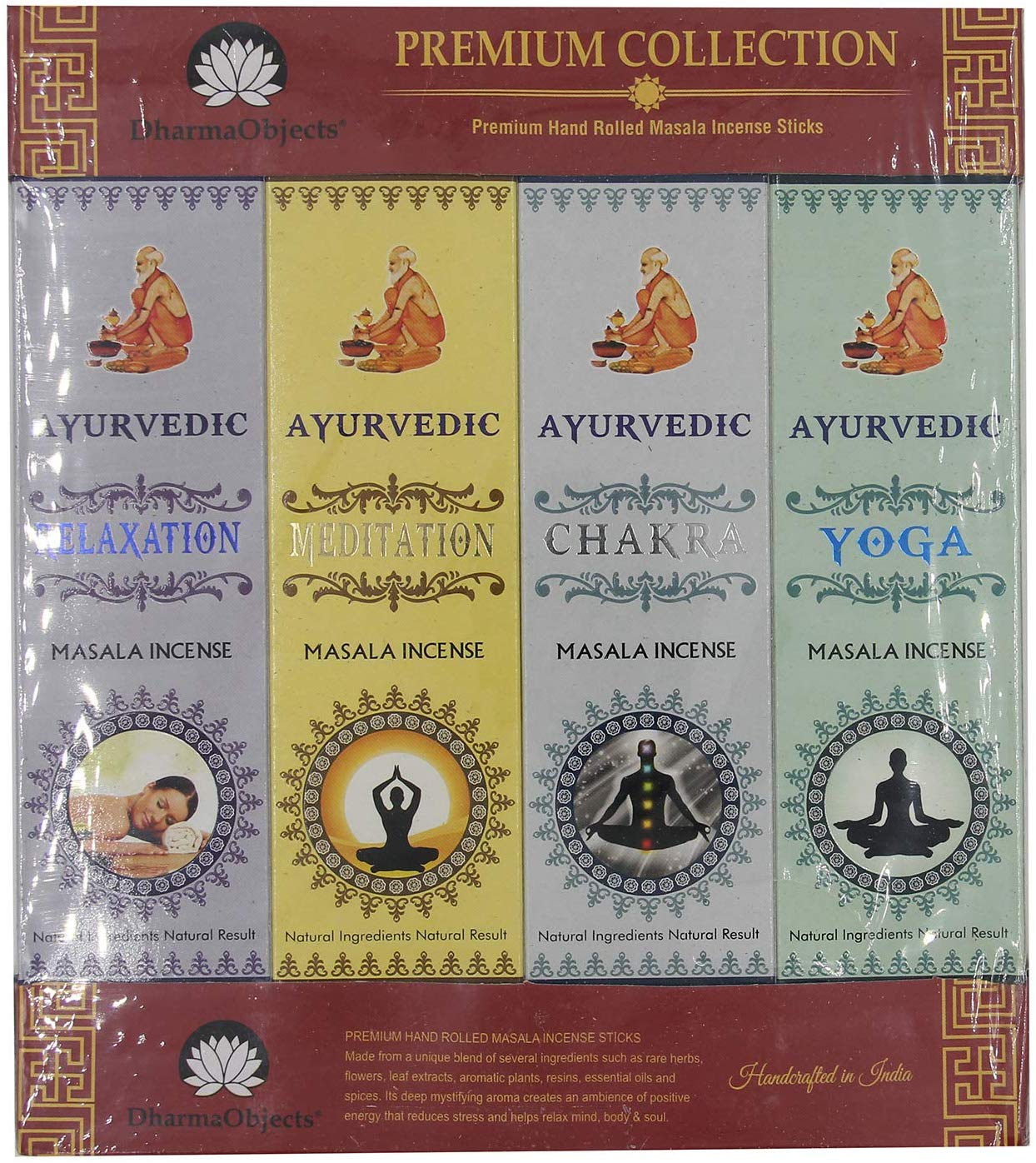 Gift Set of 12 Ayurvedic Masala Incense Packs - DharmaObjects
