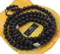 Tibetan Turquoise 108 Beads Mala Meditation Yoga With Silver Guru Bead And Silver Spacers - DharmaObjects