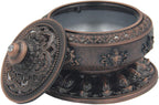 Large Charcoal Incense Burner 3 Inches Tall - DharmaObjects