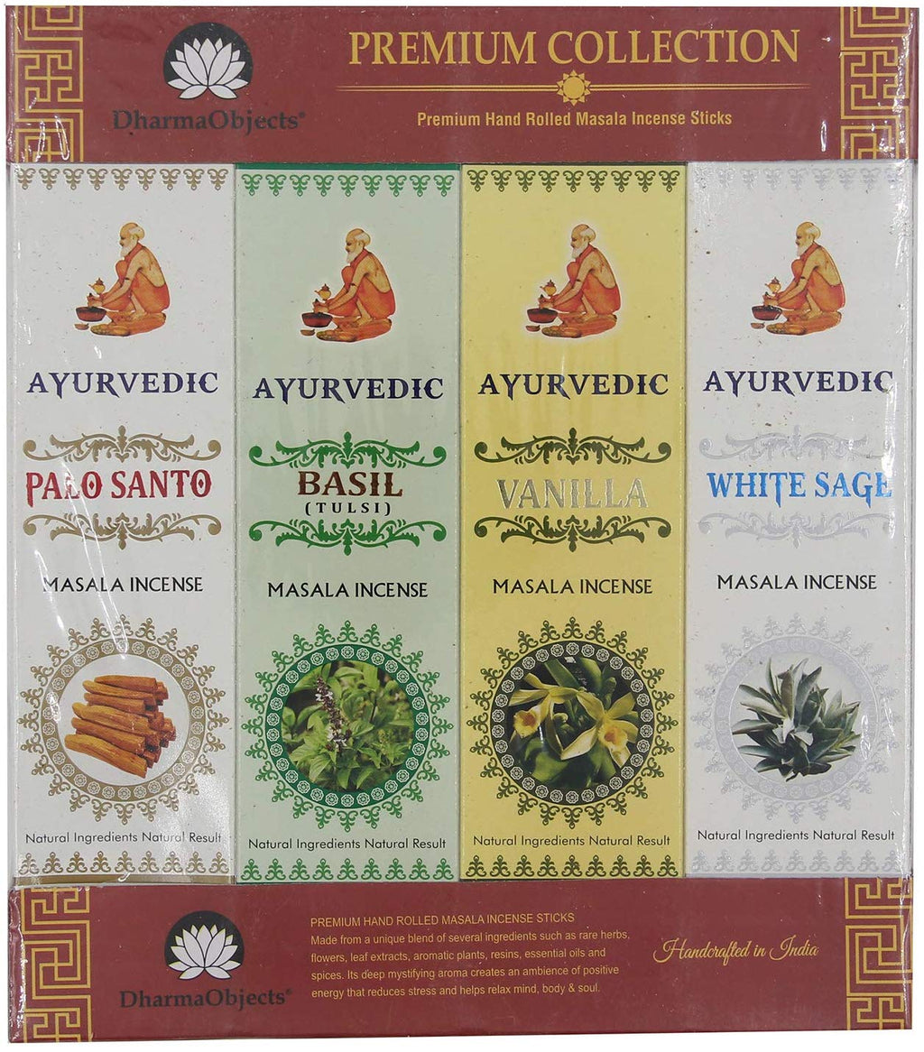 Gift Set of 12 Ayurvedic Masala Incense Packs - DharmaObjects