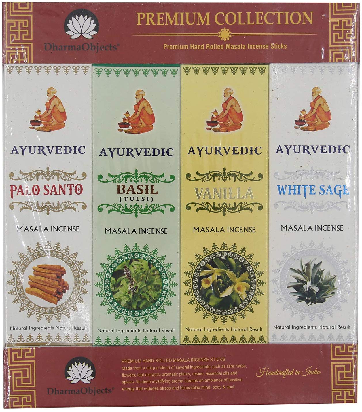 Gift Set of 12 Ayurvedic Masala Incense Packs - DharmaObjects