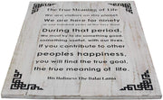 Dalai Lama Quotes ~ Wooden ~ The True Meaning of Life ~ Inspirational Message Wall Decor - DharmaObjects