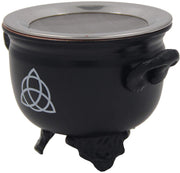 Large Metal Charcoal Screen Incense Burner (Triquetra) - DharmaObjects