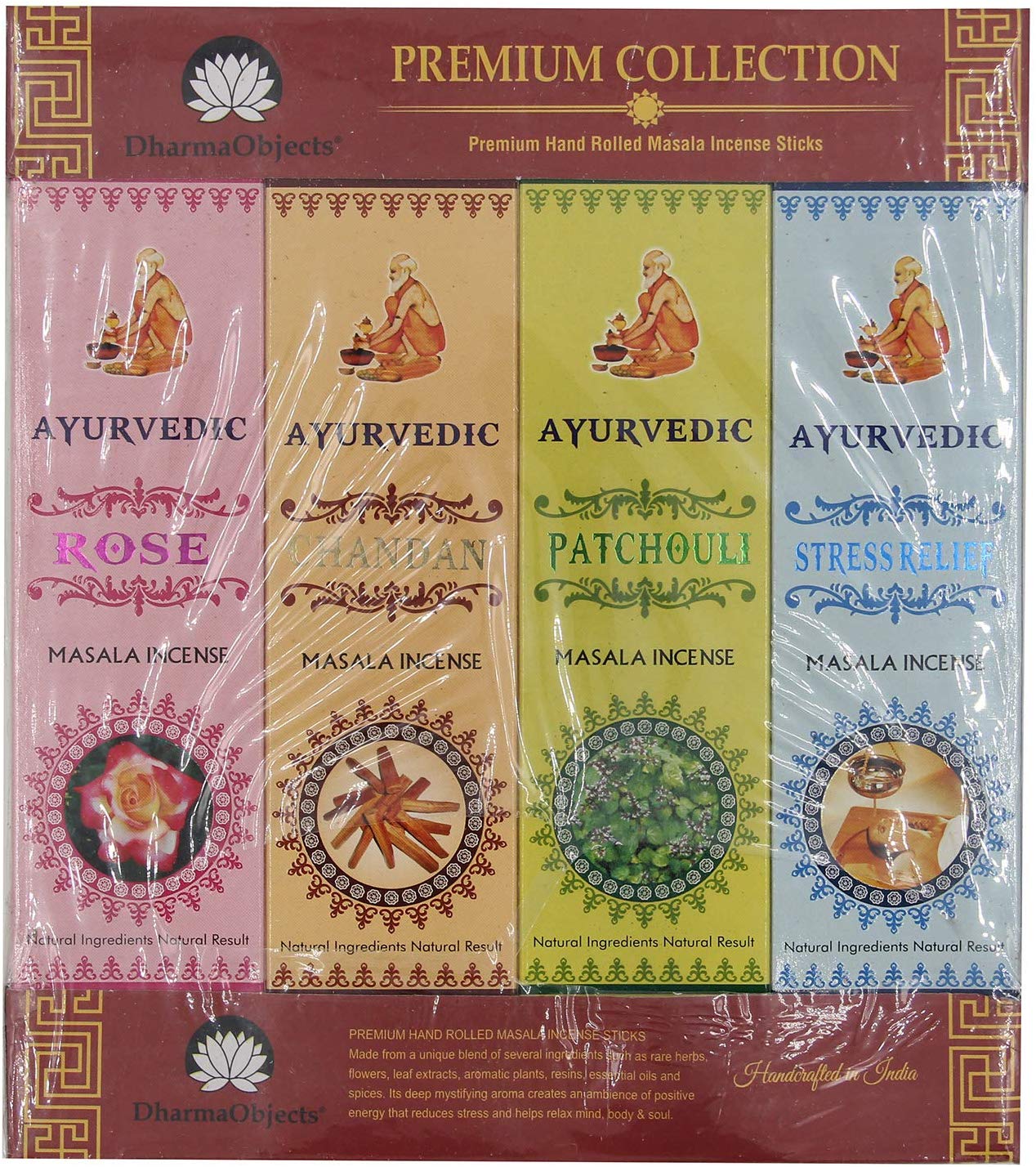 Gift Set of 12 Ayurvedic Masala Incense Packs - DharmaObjects