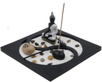 Buddha Zen Garden Tea Light Candle Holder Set (Yin Yang Buddha) - DharmaObjects