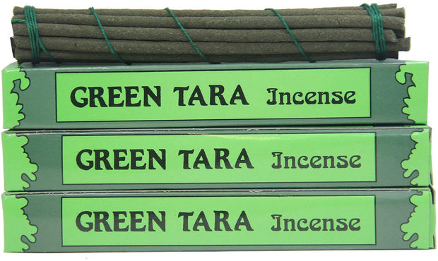 3 Box Tibetan Green Tara Incense Sticks (Small 42 Sticks) - DharmaObjects