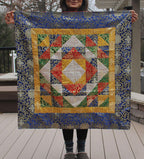 Tibetan Patch Silk Brocade Table Runner/Shrine Cover/Altar Cloth/Table Cover (37 X 37 Inches) - DharmaObjects
