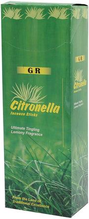 GR Citronella Incense 6 Box 120 Incense Sticks - DharmaObjects