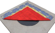 Tibetan Patch Silk Brocade Table Runner/Shrine Cover/Altar Cloth/Table Cover (37 X 37 Inches) - DharmaObjects