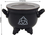 Large Metal Charcoal Screen Incense Burner (Triquetra) - DharmaObjects
