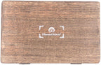 Hamsa Hand of Fatima Hand Carved Jewelry Trinket Keepsake Wooden Storage Box (Fatima Hand, Large) - DharmaObjects