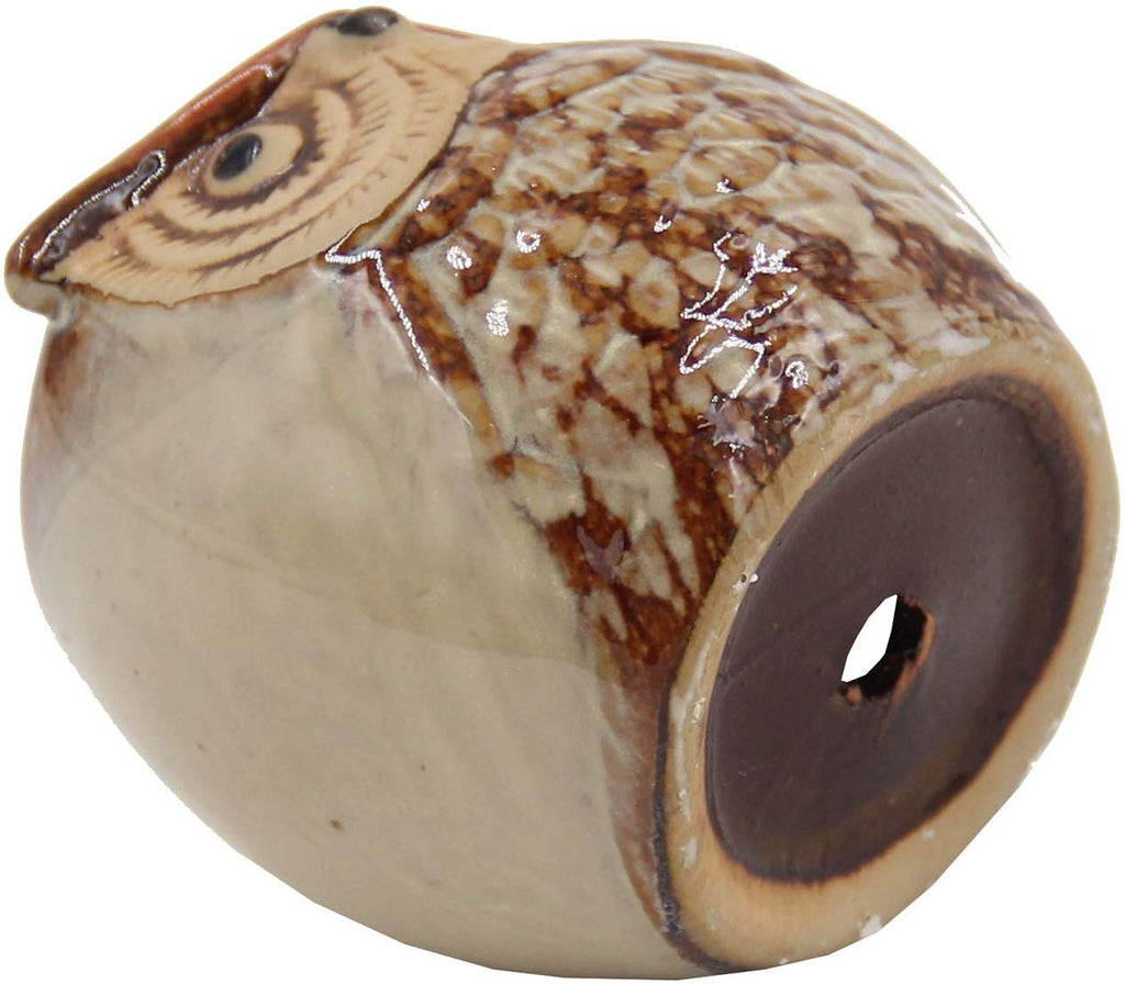 Set of 6 Owl Pots, Cute Little Ceramic Succulent Pots Cactus Plant Pot Flower (SIX POTS # 1) - DharmaObjects