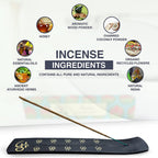 DharmaObjects Premium Incense Sticks - Mix 6 Scents , Myrrh, Arruda, Vanilla, Copal Blanco, Cinnamon, Nag Champa Incense Gift Set - DharmaObjects