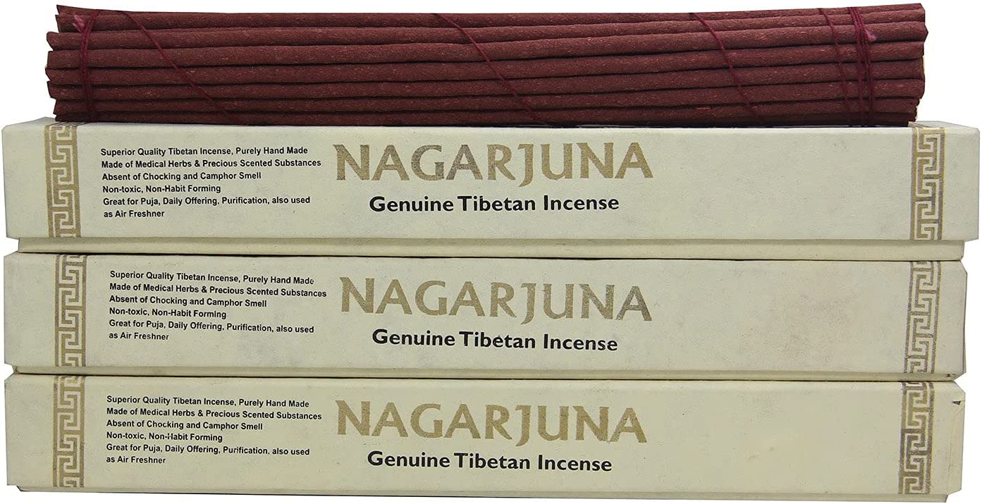 DharmaObjects 3 Box Tibetan Original Nagarjuna Healing Incense - DharmaObjects