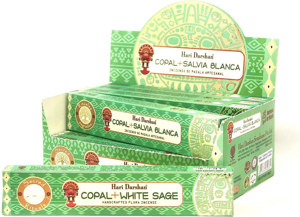 Hari Darshan Handcrafted Premium Incense Stick (Box of 12x15 Sticks) (White Copal)