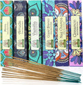 DharmaObjects Premium Incense Sticks - Mix 6 Scents , Myrrh, Arruda, Vanilla, Copal Blanco, Cinnamon, Nag Champa Incense Gift Set - DharmaObjects