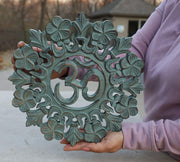 Handcrafted Wooden Om Wall Decor Hanging Art