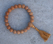 Tibetan Rare To Find Buddhist Meditation Nepal Bodhi Seed Wrist Mala / Small Beads With Free Mala Bag