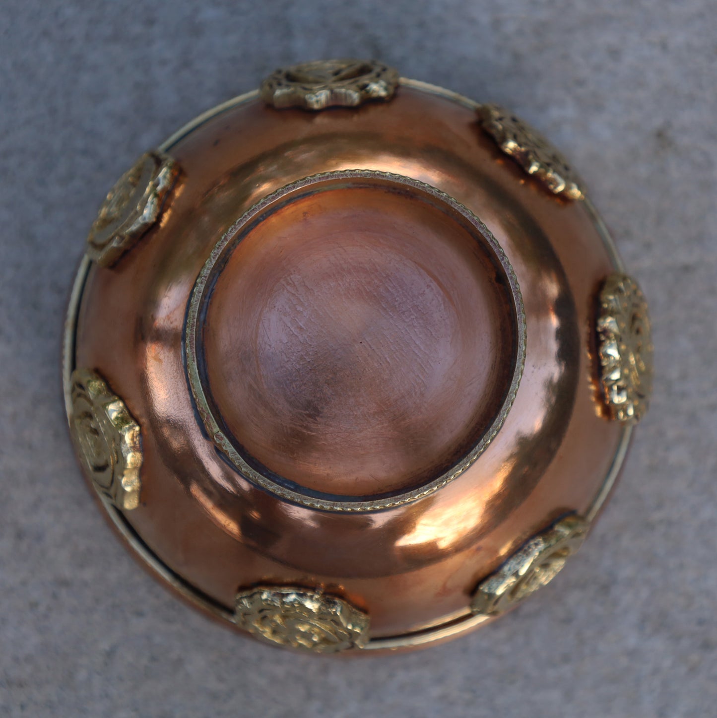 7 Chakra Copper Bowl Smudge, Charcoal, Incense Burner, Ritual Altar Bowl, Offering Bowl.