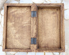 Hand Carved Celtic Cross Wooden Box Keepsake Jewelry Storage - DharmaObjects