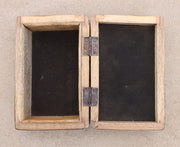 Hand Carved Jewelry Trinket Keepsake Wooden Storage Box Triple Moon