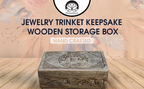 Hand Carved Jewelry Trinket Keepsake Wooden Storage Box (Celtic Tree of Life, Large) - DharmaObjects